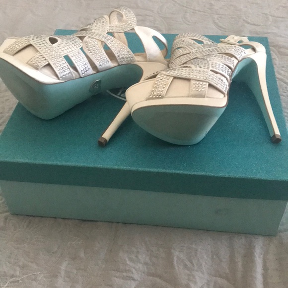 Betsey Johnson Rhinestones Platform Stilettos - Picture 2 of 7